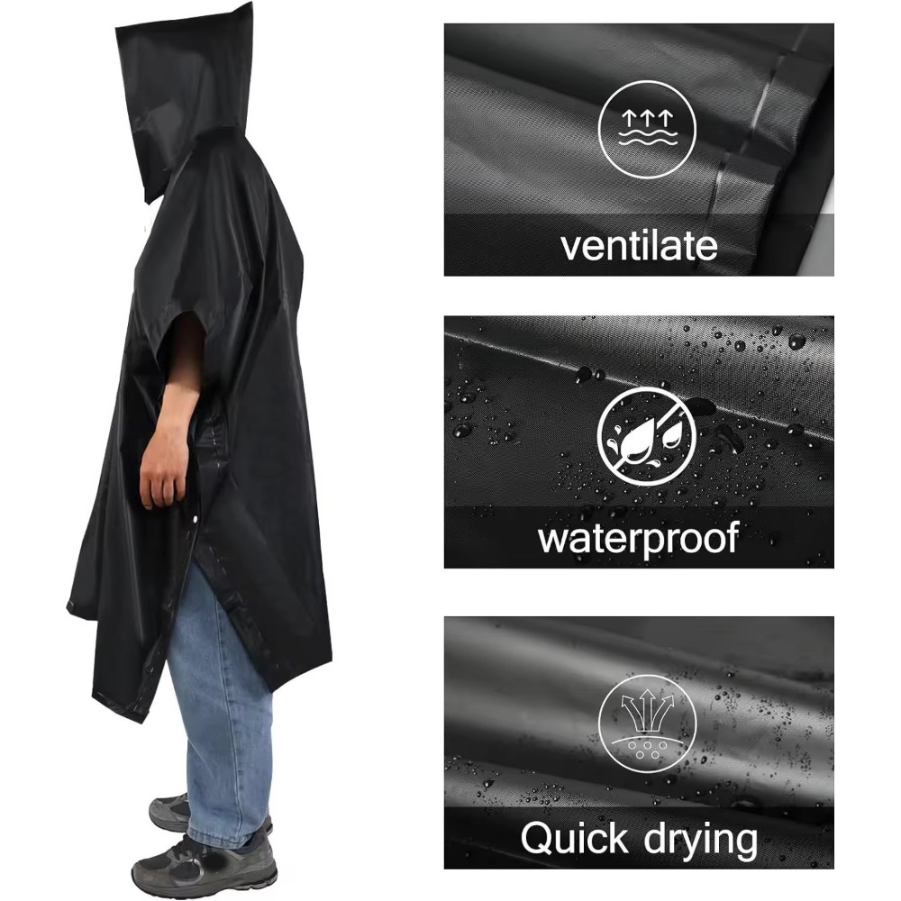 Wodoodporny płaszcz przeciwdes – Emergency Poncho Rain recenzja i cena