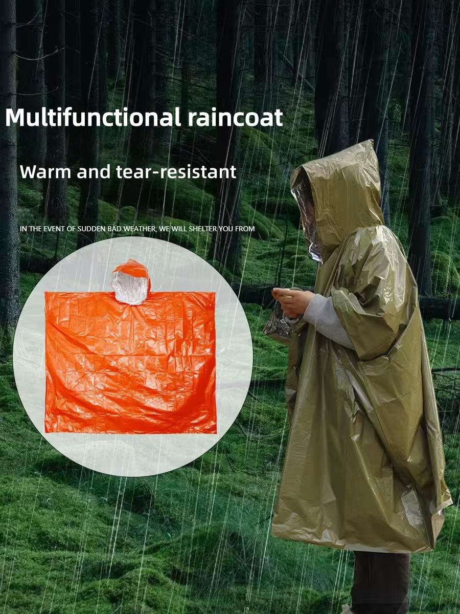 Przenośny płaszcz przeciwdeszc – Survival Blanket Reflective recenzja i cena